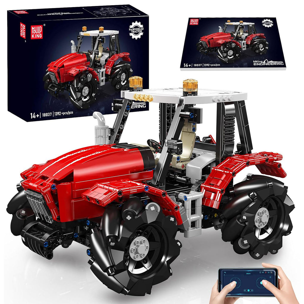 Rdeči Kmetijski OmniDrive Traktor