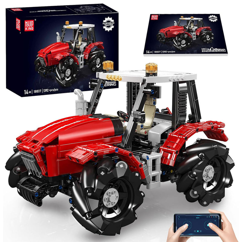 Rdeči Kmetijski OmniDrive Traktor