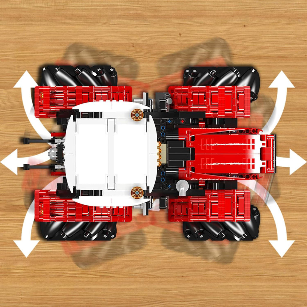 Rdeči Kmetijski OmniDrive Traktor